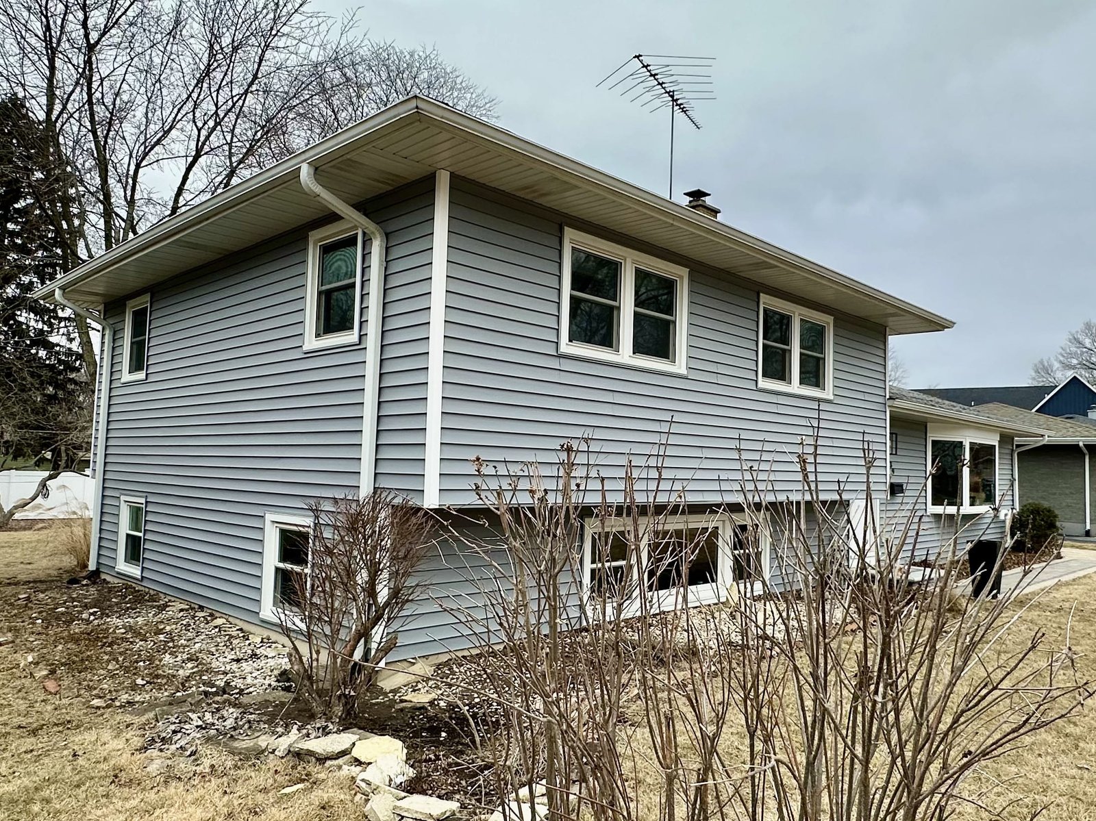 After view of front of house