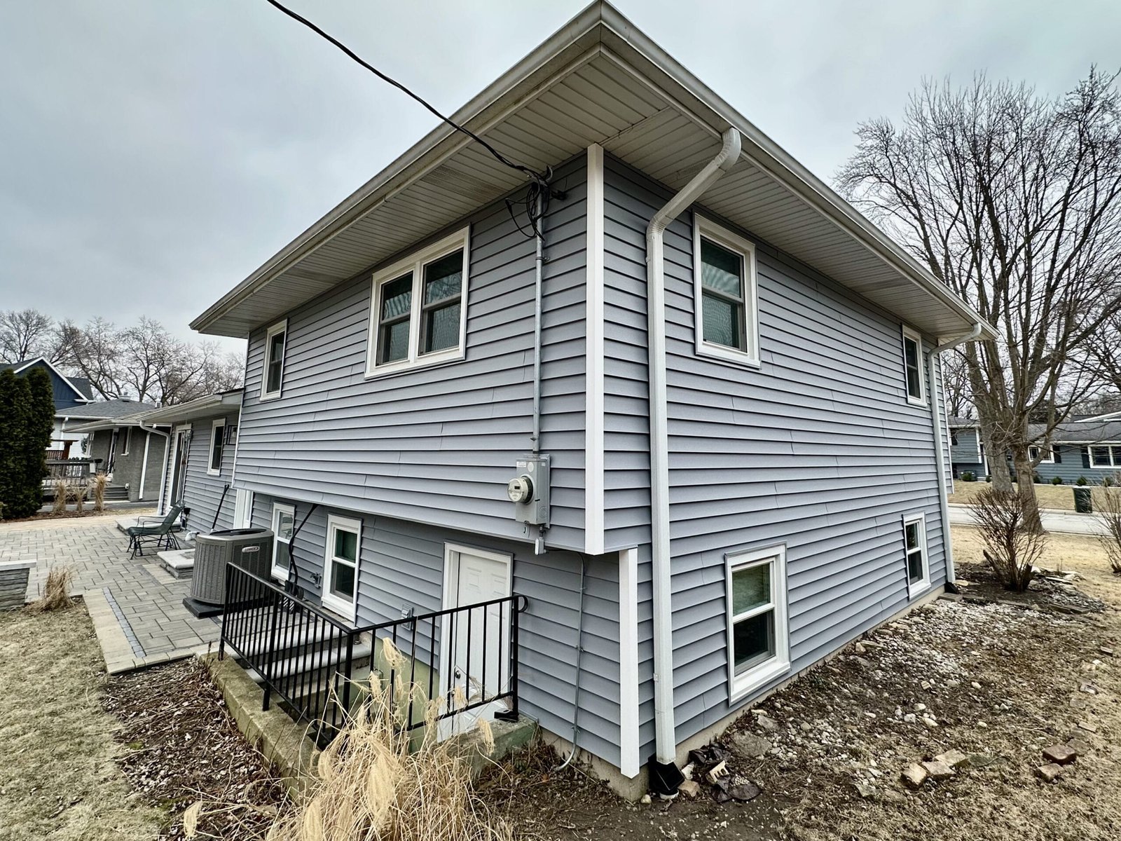 After view of back of house