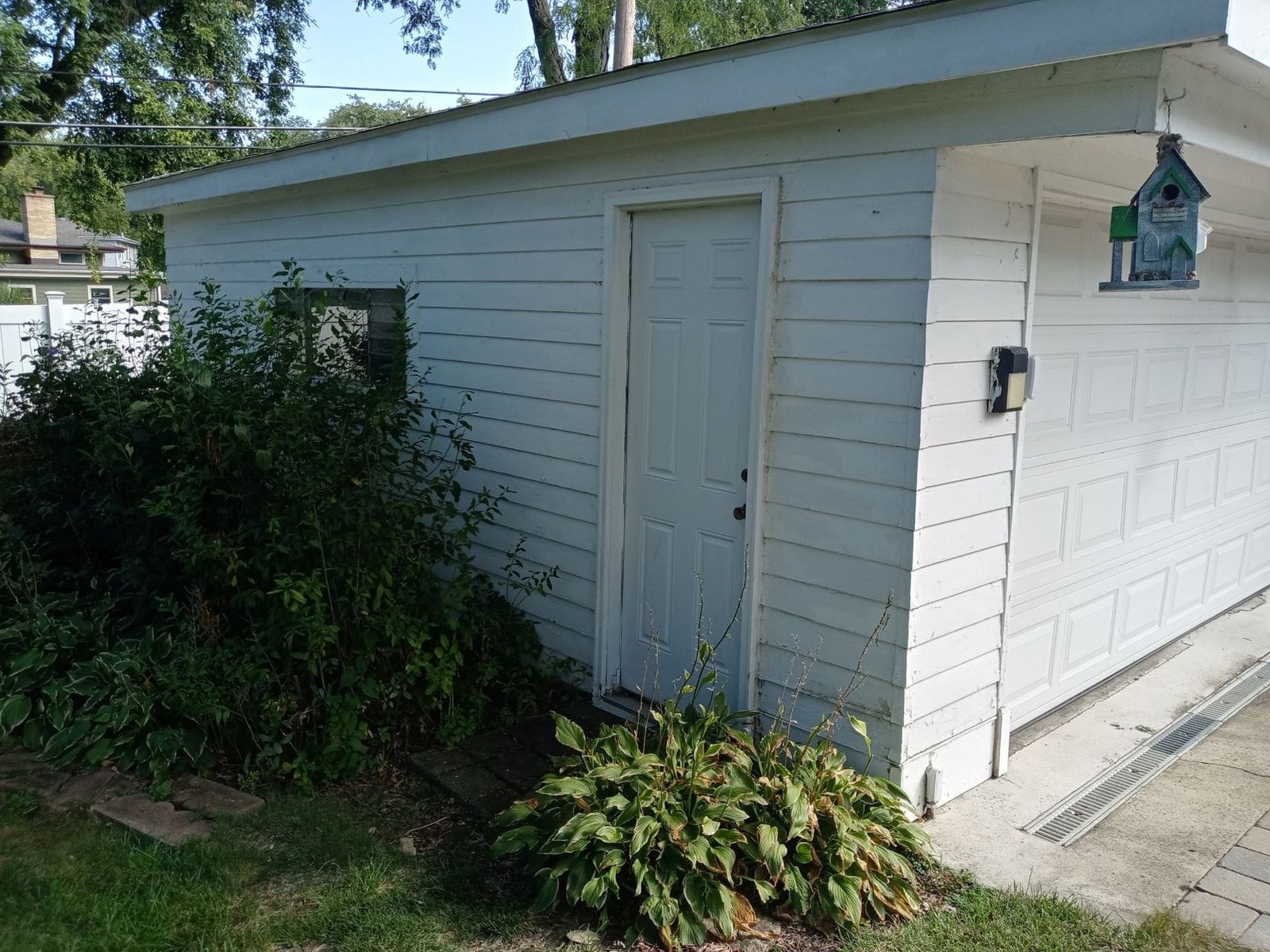 Before view of garage
