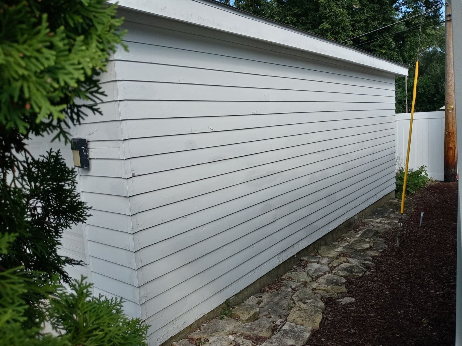 Before view of garage