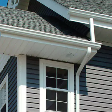 Multi-level aluminum gutters and downspouts