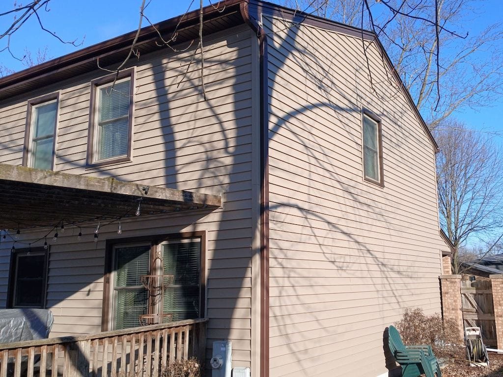 After view of side of home
